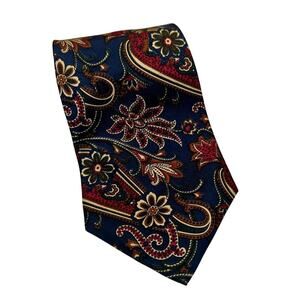 Vintage Huntington Horn Classics Blue Paisley Silk Tie